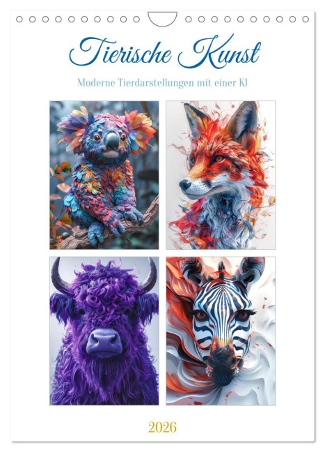 Tierische Kunst (Wandkalender 2026 DIN A4 hoch), CALVENDO Monatskalender - Steffen Gierok-Latniak Tierische Kunst (Wandkalender 2026 DIN A4 hoch), CALVENDO Monatskalender - Steffen Gierok-Latniak