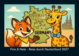 Cover-Bild zum Titel 'Finn & Nala - Reise durch Deutschland 2027 Fotokalender DIN A5' von 'Tobias Schmitt, Kevin Heber'
