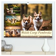 Cover-Bild zum Titel 'Welsh Corgi Pembroke (hochwertiger Premium Wandkalender 2026 DIN A2 quer), Kunstdruck in Hochglanz' von 'Claudia Kleemann'