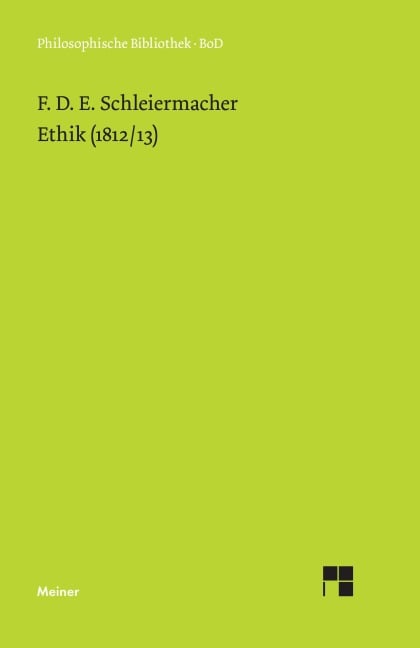 Ethik (1812/13) - Friedrich Schleiermacher