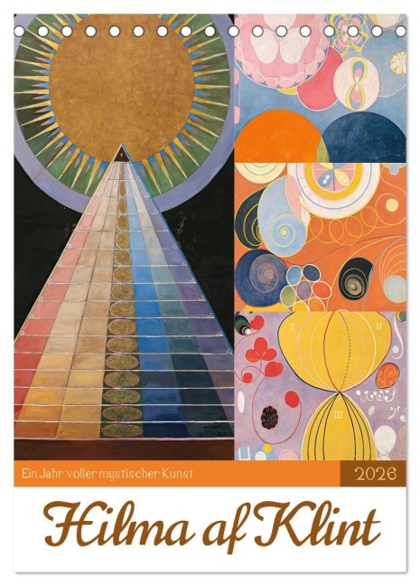 Hilma af Klint - Ein Jahr voller mystischer Kunst (Tischkalender 2026 DIN A5 hoch), CALVENDO Monatskalender - Peter Balan