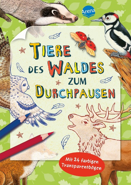 Tiere des Waldes zum Durchpausen - 