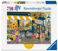 Cover-Bild zum Titel 'Erwachsenenpuzzle 750 Large Pieces - Im Blumencafé' von ''
