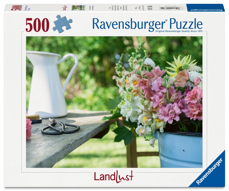 Erwachsenenpuzzle 500 Teile - Sommerbunte Löwenmäulchen - 