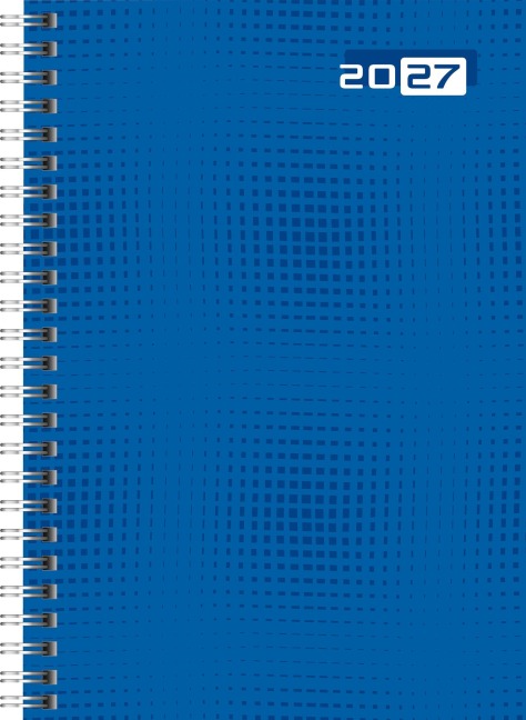 rido/idé 7021007027 Buchkalender Mod. futura 2 2027 A5, Papier, blau - 