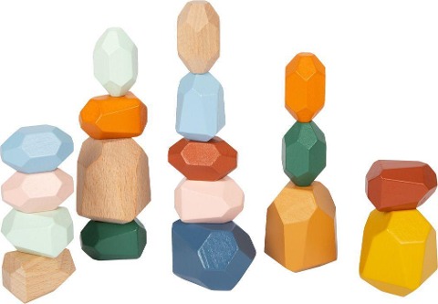 Balanciersteine aus Holz "Safari" - 