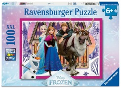 Cover-Bild zum Titel 'Kinderpuzzle 100 XXL Teile - Disney Die Eiskönigin - Disney Frozen' von ''