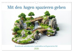 Cover-Bild zum Titel 'Mit den Augen spazieren gehen (Wandkalender 2026 DIN A3 quer), CALVENDO Monatskalender' von 'Kerstin Waurick'