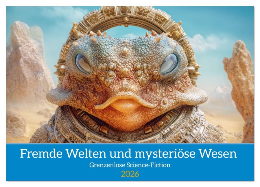 Fremde Welten und mysteriöse Wesen - Grenzenlose Science-Fiction (Wandkalender 2026 DIN A4 quer), CALVENDO Monatskalender - Liselotte Brunner-Klaus