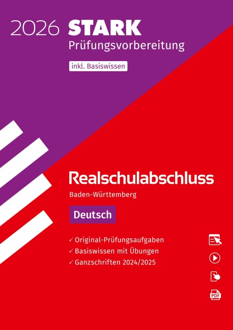 STARK Deutsch - Realschulabschluss 2026 BW - Prüfungsvorbereitung inkl. Basistraining - Anja Engel, Sandra Wagner, Franziska Schnurrer, Olivia Katzbach