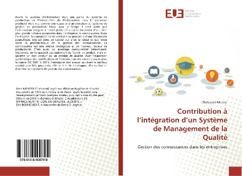 Contribution à l'intégration d'un Système de Management de la Qualité - Chahrazed Menzer