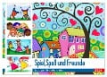 Spiel, Spaß und Freunde. Lustiger Kinderkalender (Wandkalender 2024 DIN A3 quer), CALVENDO Monatskalender - Rose Hurley