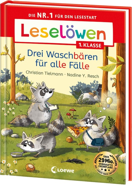 Leselöwen 1. Klasse - Drei Waschbären für alle Fälle - Christian Tielmann