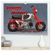 Cover-Bild zum Titel 'Honda Monkey CZ Mark 1 (hochwertiger Premium Wandkalender 2026 DIN A2 quer), Kunstdruck in Hochglanz' von 'Ingo Laue'