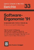 Cover-Bild zum Titel 'Software-Ergonomie '91' von ''