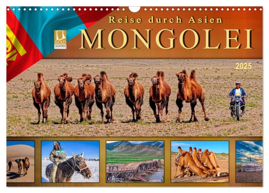 Reise durch Asien - Mongolei (Wandkalender 2025 DIN A3 quer), CALVENDO Monatskalender - Peter Roder