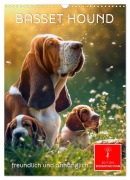 Cover-Bild zum Titel 'Basset Hound - freundlich und anhänglich (Wandkalender 2026 DIN A3 hoch), CALVENDO Monatskalender' von 'Peter Roder'
