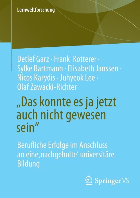 "Das konnte es ja jetzt auch nicht gewesen sein" - Detlef Garz, Sylke Bartmann, Nicos Karydis, Olaf Zawacki-Richter, Frank Kotterer