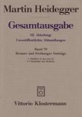 Cover-Bild zum Titel 'Bremer und Freiburger Vorträge' von 'Martin Heidegger'