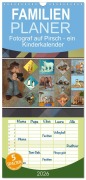Familienplaner 2026 - Fotograf auf Pirsch - ein Kinderkalender mit 5 Spalten (Wandkalender, 21 x 45 cm) CALVENDO - Rolf Frank