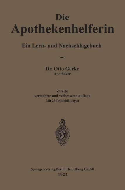 Die Apothekenhelferin - Otto Gerke