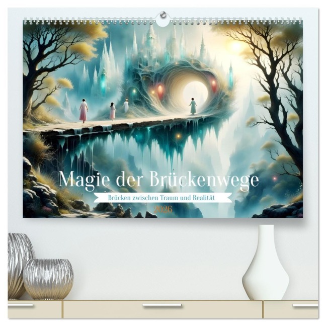 Magie der Brückenwege - Brücken zwischen Traum und Realität (hochwertiger Premium Wandkalender 2026 DIN A2 quer), Kunstdruck in Hochglanz - Dusanka Djeric