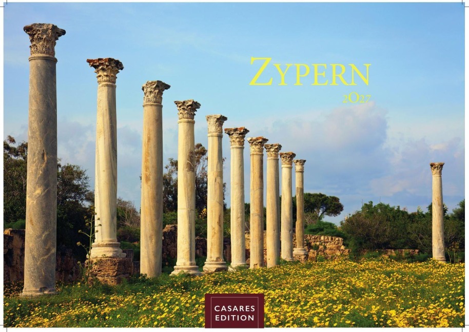 Zypern Kalender 2027 - Wandkalender | Fotokalender Mittelmeer 24x35cm - Wunderschöne Fotografien von Zypern, Monat für Monat. - 