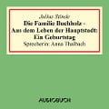 Cover-Bild zum Titel 'Die Familie Buchholz - Aus dem Leben der Hauptstadt: Ein Geburtstag' von 'Julius Stinde'
