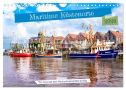 Cover-Bild zum Titel 'Maritime Küstenorte - von Greetsiel, über Neuharlingersiel bis Schillig (Wandkalender 2026 DIN A4 quer), CALVENDO Monatskalender' von 'Andrea Dreegmeyer'