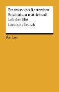 Cover-Bild zum Titel 'Encomium matrimonii / Lob der Ehe' von 'Erasmus von Rotterdam'