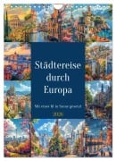 Cover-Bild zum Titel 'Städtereise durch Europa (Wandkalender 2026 DIN A4 hoch), CALVENDO Monatskalender' von 'Steffen Gierok-Latniak'