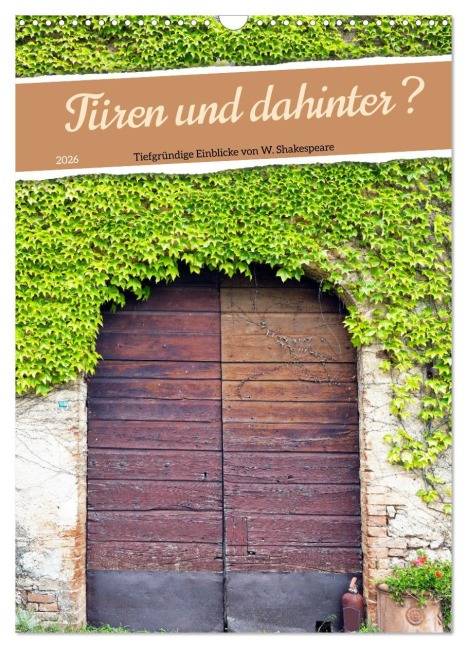 Türen und dahinter ? (Wandkalender 2026 DIN A3 hoch), CALVENDO Monatskalender - Klaus Scholz