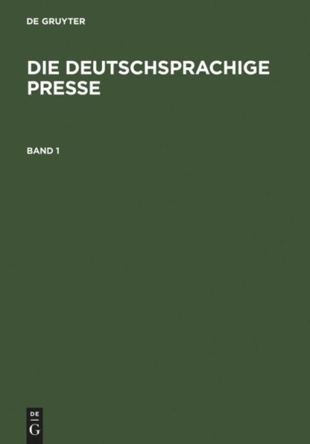 Die deutschsprachige Presse - 