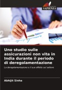 Cover-Bild zum Titel 'Uno studio sulle assicurazioni non vita in India durante il periodo di deregolamentazione' von 'Abhijit Sinha'