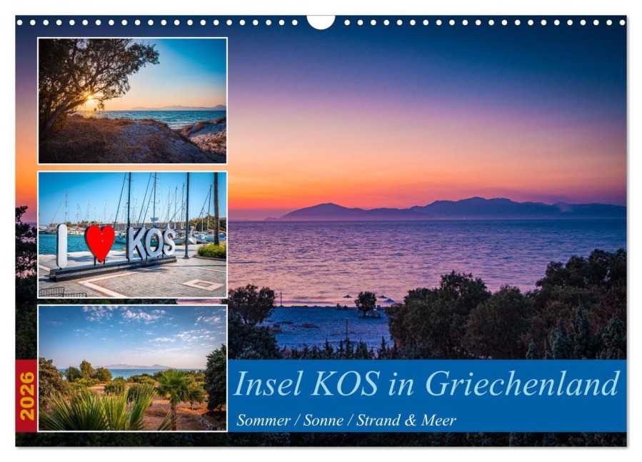 Insel Kos in Griechenland (Wandkalender 2026 DIN A3 quer), CALVENDO Monatskalender - Marcus Beckert Fotografie