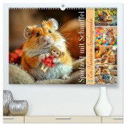 Cover-Bild zum Titel 'Spielzeit mit Schnuffel - Ein Hamster im Spielzeugparadies (hochwertiger Premium Wandkalender 2026 DIN A2 quer), Kunstdruck in Hochglanz' von 'Fred Schimak'