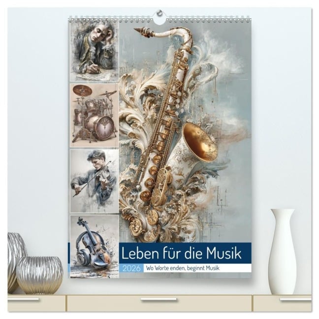 Leben für die Musik (hochwertiger Premium Wandkalender 2026 DIN A2 hoch), Kunstdruck in Hochglanz - Steffen Gierok-Latniak