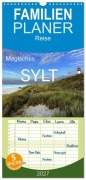Cover-Bild zum Titel 'Familienplaner 2027 - Magisches Sylt mit 5 Spalten (Wandkalender, 21 x 45 cm) CALVENDO' von 'Franz Tangermann'