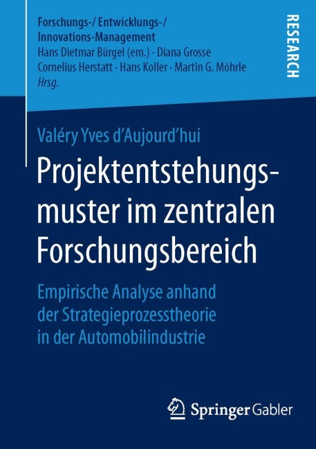 Projektentstehungsmuster im zentralen Forschungsbereich - Valéry Yves D'Aujourd'Hui