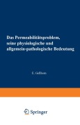 Cover-Bild zum Titel 'Das Permeabilitätsproblem' von 'Ernst Gellhorn'