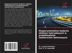 Cover-Bild zum Titel 'Eksperymentalne badanie w¿ókien hybrydowych w projektowaniu nawierzchni betonowych' von 'Lomesh Mahajan, S. D. Gawande'