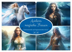 Cover-Bild zum Titel 'Avalons magische Frauen. Geheimnisvolle und Sagenumwobene Insel (Wandkalender 2026 DIN A2 quer), CALVENDO Monatskalender' von 'Rose Hurley'