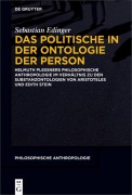 Cover-Bild zum Titel 'Das Politische in der Ontologie der Person' von 'Sebastian Edinger'
