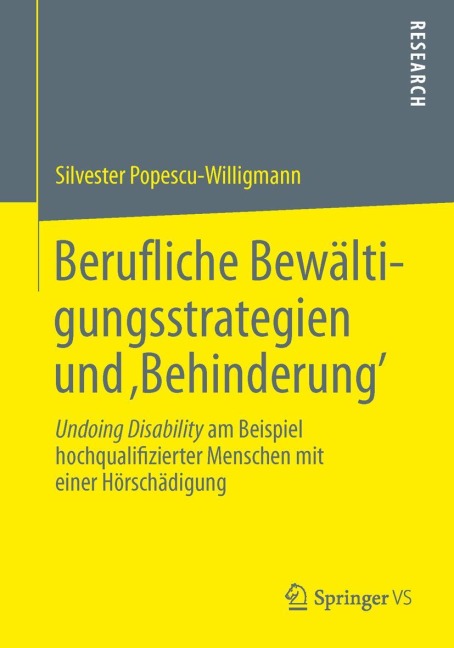 Berufliche Bewältigungsstrategien und 'Behinderung' - Silvester Popescu-Willigmann