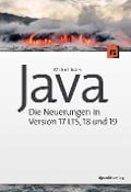 Cover-Bild zum Titel 'Java - Die Neuerungen in Version 17 LTS, 18 und 19' von 'Michael Inden'