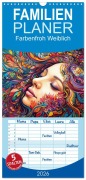 Familienplaner 2026 - Farbenfroh Weiblich mit 5 Spalten (Wandkalender, 21 x 45 cm) CALVENDO - Kerstin Waurick