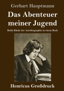 Cover-Bild zum Titel 'Das Abenteuer meiner Jugend (Großdruck)' von 'Gerhart Hauptmann'