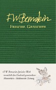 Cover-Bild zum Titel 'Frische Gedichte' von 'F. W. Bernstein'