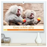 Cover-Bild zum Titel 'Ganz schön affig - Der Kalender der Affen (hochwertiger Premium Wandkalender 2026 DIN A2 quer), Kunstdruck in Hochglanz' von 'Arno Klatt'