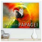 Cover-Bild zum Titel 'Mein bunter Papagei (hochwertiger Premium Wandkalender 2026 DIN A2 quer), Kunstdruck in Hochglanz' von 'Peter Roder'